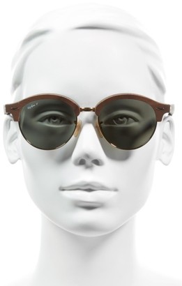 Ray-Ban Women's 51Mm Polarized Round Sunglasses - Gold/ Black