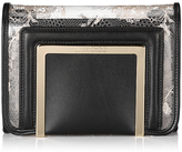 Thumbnail for your product : Jimmy Choo Ava Nude Perspex Lace and Black Leather Clutch Bag