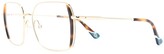 Thumbnail for your product : Etnia Barcelona Oversized Metallic Glasses