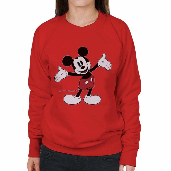 mickey mouse red sweater