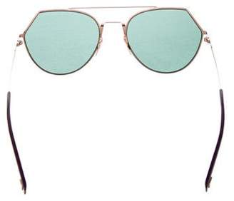 Fendi Reflective Aviator Sunglasses w/ Tags