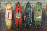 Thumbnail for your product : Empire Art Direct 'Surfboards' Metallic Handed Painted Rugged Wooden Blocks Wall Sculpture