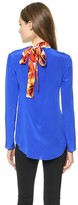 Thumbnail for your product : Thakoon Tie Neck Top with Printed Inset