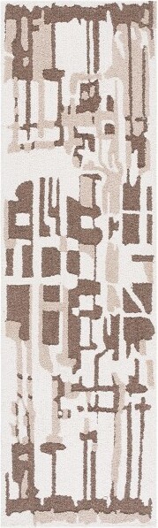 Safavieh EbonyEBN815HandTuftedIndoorRunnerRug-Ivory/Brown-2'3\