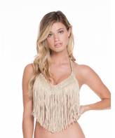 Thumbnail for your product : Luli Fama Weave Fringed Underwire In Gold Rush (L47887M)