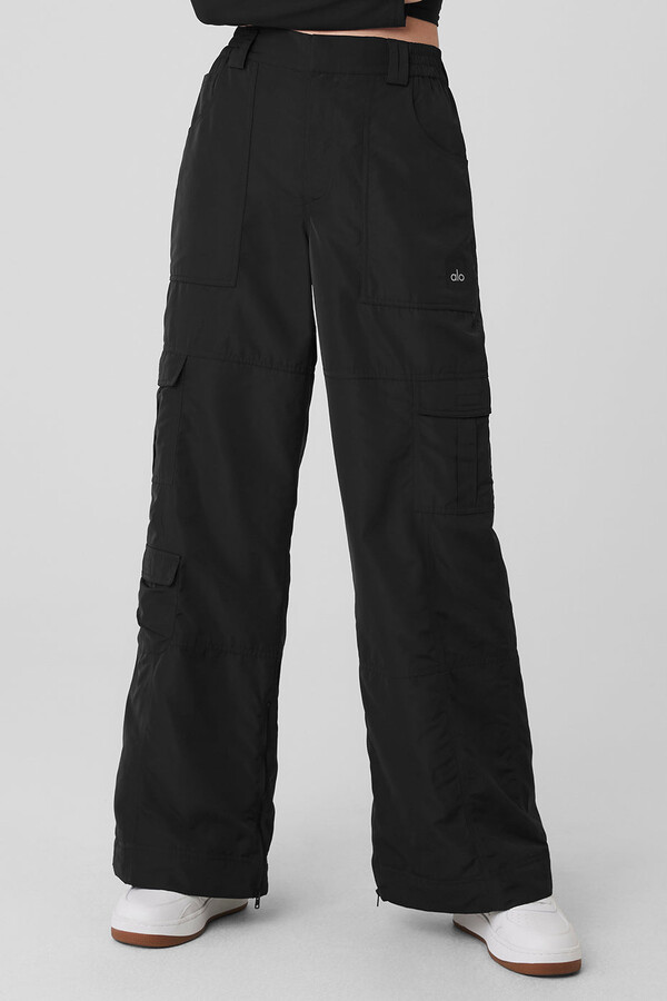 Alo Yoga  High-Waist On Point Moto Trouser in Black, Size: XS - ShopStyle  Pants