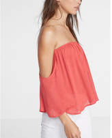 Thumbnail for your product : Express Off The Shoulder Smocked Bandeau Top