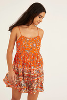 Thumbnail for your product : Urban Outfitters Hanna Rayon Scallop Babydoll Mini Dress