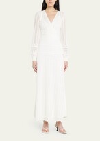 Thumbnail for your product : Alexis Ace Deep V Open-Knit Maxi Dress