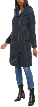 cole haan zip front down jacket