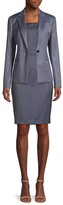 Thumbnail for your product : HUGO BOSS Jaliana Slim-Fit Mini Patterned Natural Stretch Wool Single-Breasted Blazer
