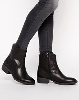 Thumbnail for your product : Pieces Uriel Western Flat Ankle Boots