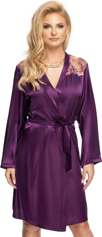 short sleeve summer dressing gown