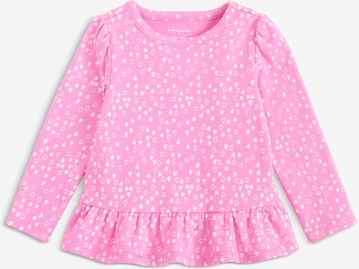 First Impressions Girls Toddler 2T-4T Mini Hearts Top, Macy's Exclusive