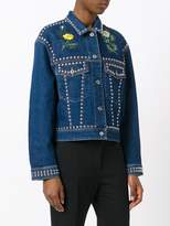Thumbnail for your product : Stella McCartney floral stud denim jacket