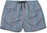 Thumbnail for your product : Paul Smith Mid-Length Striped Swim Shorts