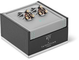 Thumbnail for your product : Tateossian Rotondo Gear Rhodium-Plated Cufflinks