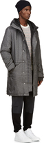 Thumbnail for your product : Y-3 Grey Down Hooded Parka