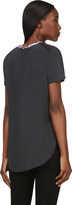 Thumbnail for your product : 3.1 Phillip Lim Black Silk & Jersey Overlap Embellished shirt