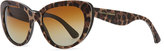Thumbnail for your product : D&G 1024 D&G Leopard-Print Polarized Sunglasses