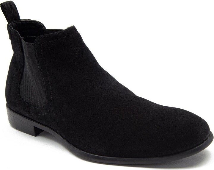 Thomas Crick 'Beeston' Formal Chelsea Suede Leather Boots ShopStyle