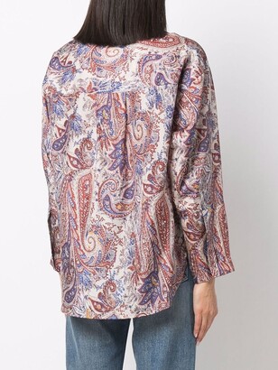 Roseanna Paisley-Print Silk Shirt