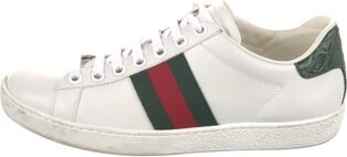 Gucci Web Accent Leather Sneakers