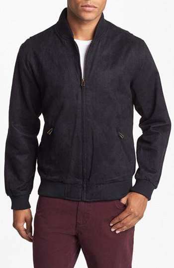 obey suede bomber