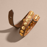 Thumbnail for your product : Burberry Double-wrap Riveted Bridle Leather Bracelet