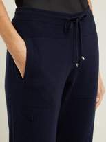Thumbnail for your product : Barrie Romantic Cashmere Track Pants - Womens - Navy