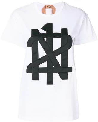 No.21 appliqué logo T-shirt