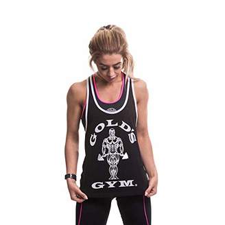 Gold's Gym Women's Muscle Joe Ladies Loose Fit Premium Stringer Vest Sports Top