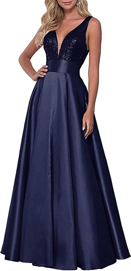 Navy Prom Dress | Shop the world's largest collection of fashion |  ShopStyle UK