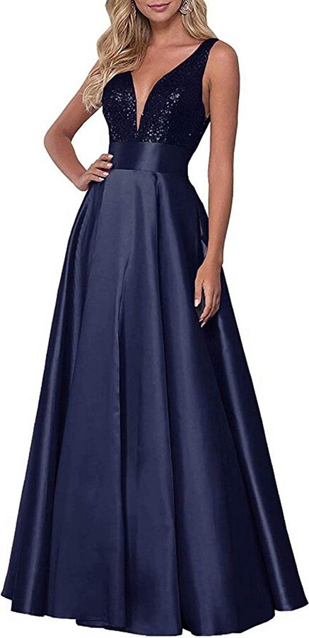 navy prom dresses