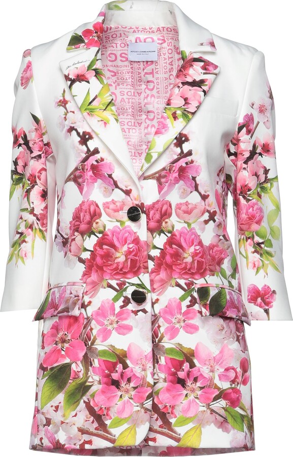 Atos Lombardini Suit Jacket White ShopStyle
