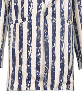 Thumbnail for your product : Choies Blue Striped Coat With Wash Effect