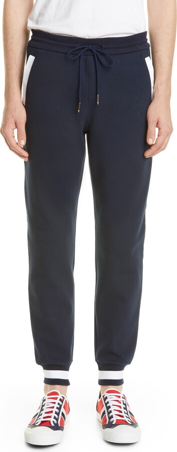 Thom Browne Contrast Pocket Cotton Sweatpants