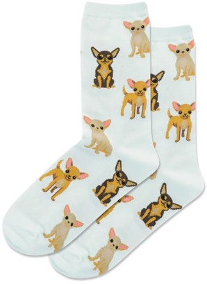 Hot Sox Chihuahua Crew Socks