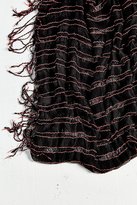 Thumbnail for your product : UO 2289 Open Stripe Fringed Eternity Scarf