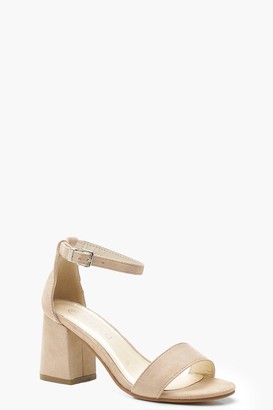 small nude block heels