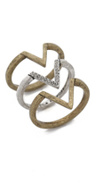 Thumbnail for your product : Rebecca Minkoff V Stack Rings