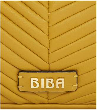 Biba Dee Pleated Shoulder Leather Bag