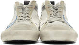 Thumbnail for your product : Golden Goose White Polka Dot Star Mid Sneakers