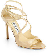 Thumbnail for your product : Jimmy Choo Lang Strappy Patent Leather Sandals