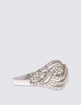 Thumbnail for your product : Marks and Spencer Platinum Plated Vintage Swirl Diamanté Ring