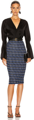 Victoria Beckham Pencil Skirt in Cobalt Black | FWRD
