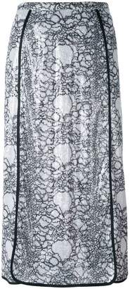 Marco De Vincenzo embellished polyester midi-length skirt