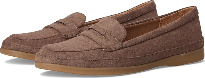 LifeStride Malta Loafer/Moc Shoes Women's Dress Flat Shoes Mocha Brown : 9.5 W (C), Polyester