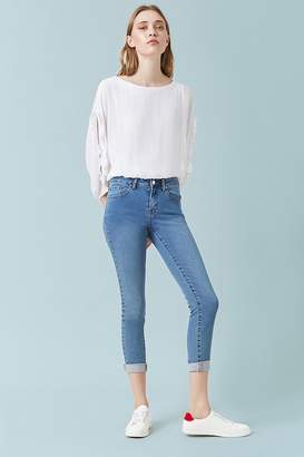 Forever 21 Mid-Rise Skinny Ankle Jeans