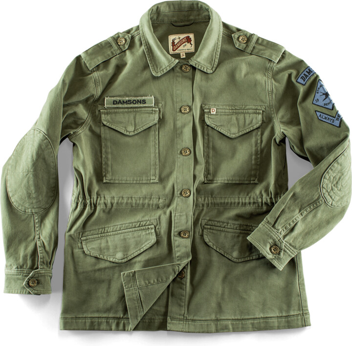 &Sons Trading Co Damsons Combat Jacket Army Green